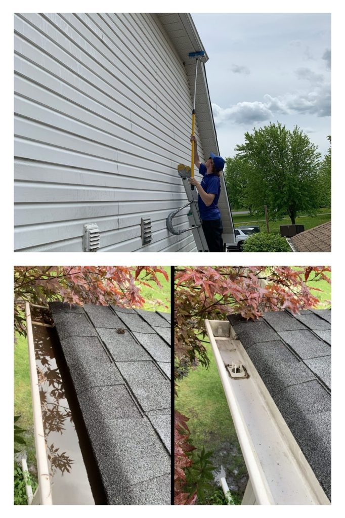 premium eavestrough cleaning package